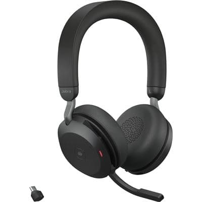 Jabra Evolve2 75 Bluetooth Stereo Headset with Charging Stand USB-C UC 27599-989-889