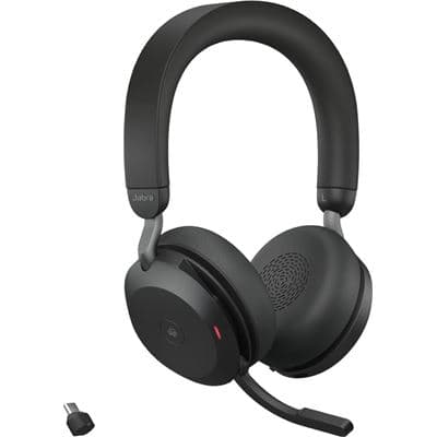 Jabra Evolve2 75 Bluetooth Stereo Headset with Charging Stand USB-C MS 27599-999-889