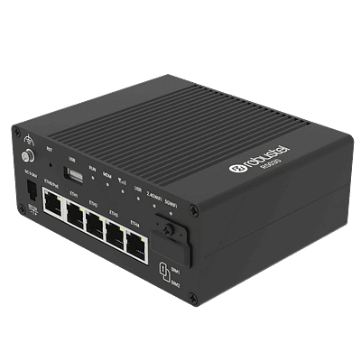Robustel Industrial edge computing gateway with Dual-SIM 5G 5x Gigabit LAN WiFi GPS Serial Console HDMI Relay EG5200-A5BAZ-5G-A25GL