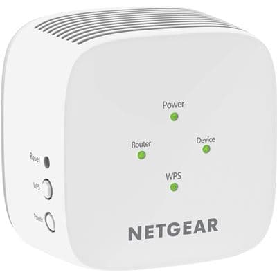 NETGEAR 802.11ac Dual Band WiFi Range Extender Wall-plug EX6110-100AUS