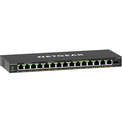 NETGEAR 16-Port Gigabit Ethernet Smart Switch15 x PoE+ ports 180W Total PoE GS316EP-100AUS