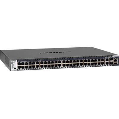 NETGEAR 48-Port Fully Managed Stackable Layer 3 Switch (48 x 1G ports with 2 x 10GigE & 2 x SFP+) GSM4352S-100AJS