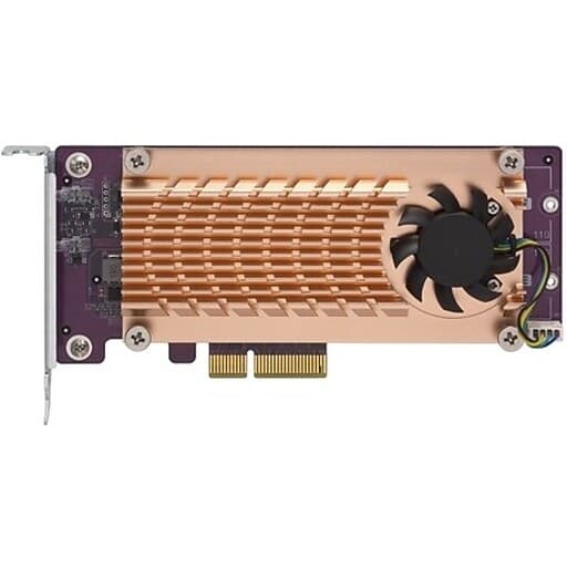 QNAP Dual M.2 22110/2280 PCIe NVMe SSD expansion card QM2-2P-244A