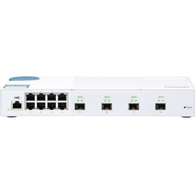 QNAP QNAP QSW-M408S 12-port 10GbE Managed Switch 4x 10GbE SFP+ 8x 1GbE (RJ45) QSW-M408S