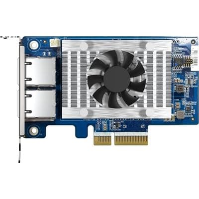 QNAP Dual-port 10 Gigabit Network Expansion Card Intel X710 PCIe Gen3 x4 For PC Server or NAS QXG-10G2T-X710