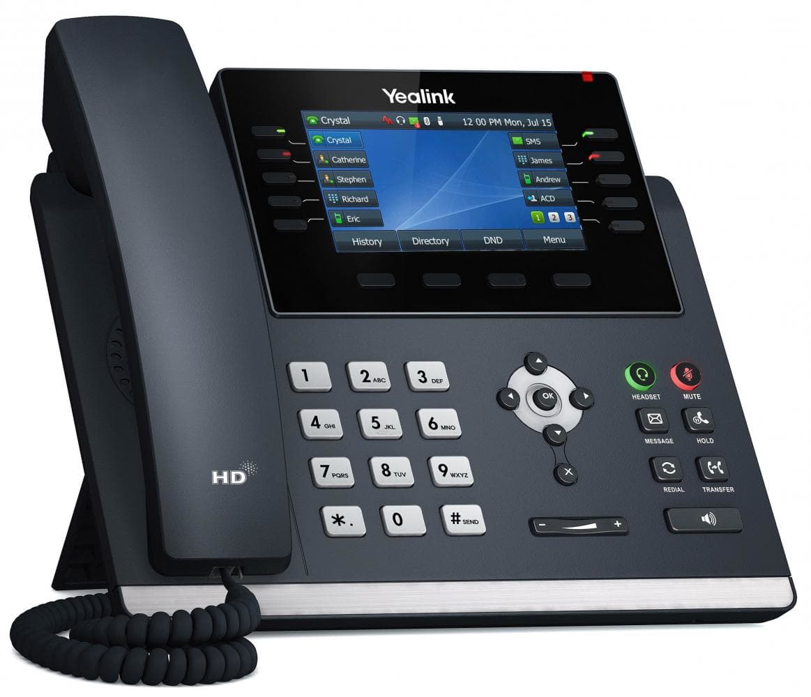 Yealink Yealink SIP-T46U IP Phone Dual GigE Backlit Colour LCD PoE SIP-T46U