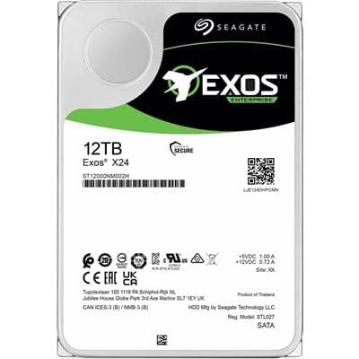 Seagate Exos X24 12TB Enterprise HDD CMR 3.5 Inch ST12000NM002H