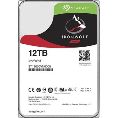Seagate IronWolf 12TB Hard Disk Drive for NAS ST12000VN0008