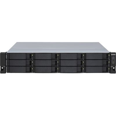 QNAP High-performance rackmount SATA 6GB/s JBOD storage enclosure kit for NAS and PC with redundant power supply TL-R1200S-RP