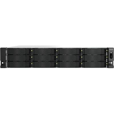 QNAP 12-bay 3.5" SATA HDD NAS AMD Ryzen 7000 series 32GB RAM 2x 10GBASE-T 2x 2.5 GbE RJ45 Redundant power supply TS-H1277AXU-RP-R7-32G