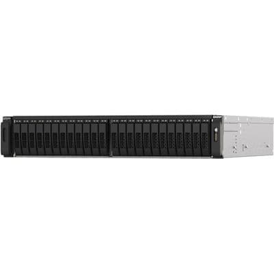 QNAP ZFS-based 24-bay U.2 NVMe all-flash storage built for high-performance and low-latency virtualized workloads data centers and 8K streams TS-H2490FU-7232P-64G