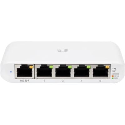 Ubiquiti UniFi Indoor/Outdoor 5-Port Gigabit 802.3af/at PoE Switch USW-FLEX
