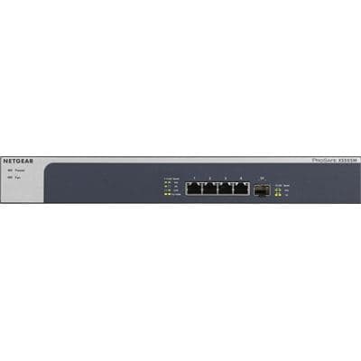 NETGEAR 10Gbps Ethernet Switch 4-Port 10GbE Copper (RJ45) 1-Port SFP+ XS505M-100AJS