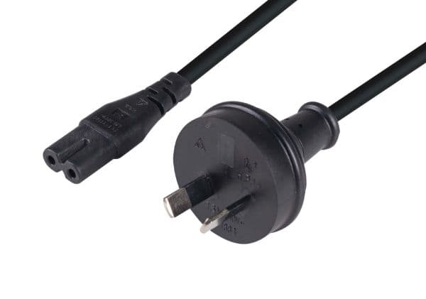 Dynamix DYNAMIX 2M 2-Pin plug to C7 Figure 8 connector. 7.5A. SAA approved C-POWERN8-BULK
