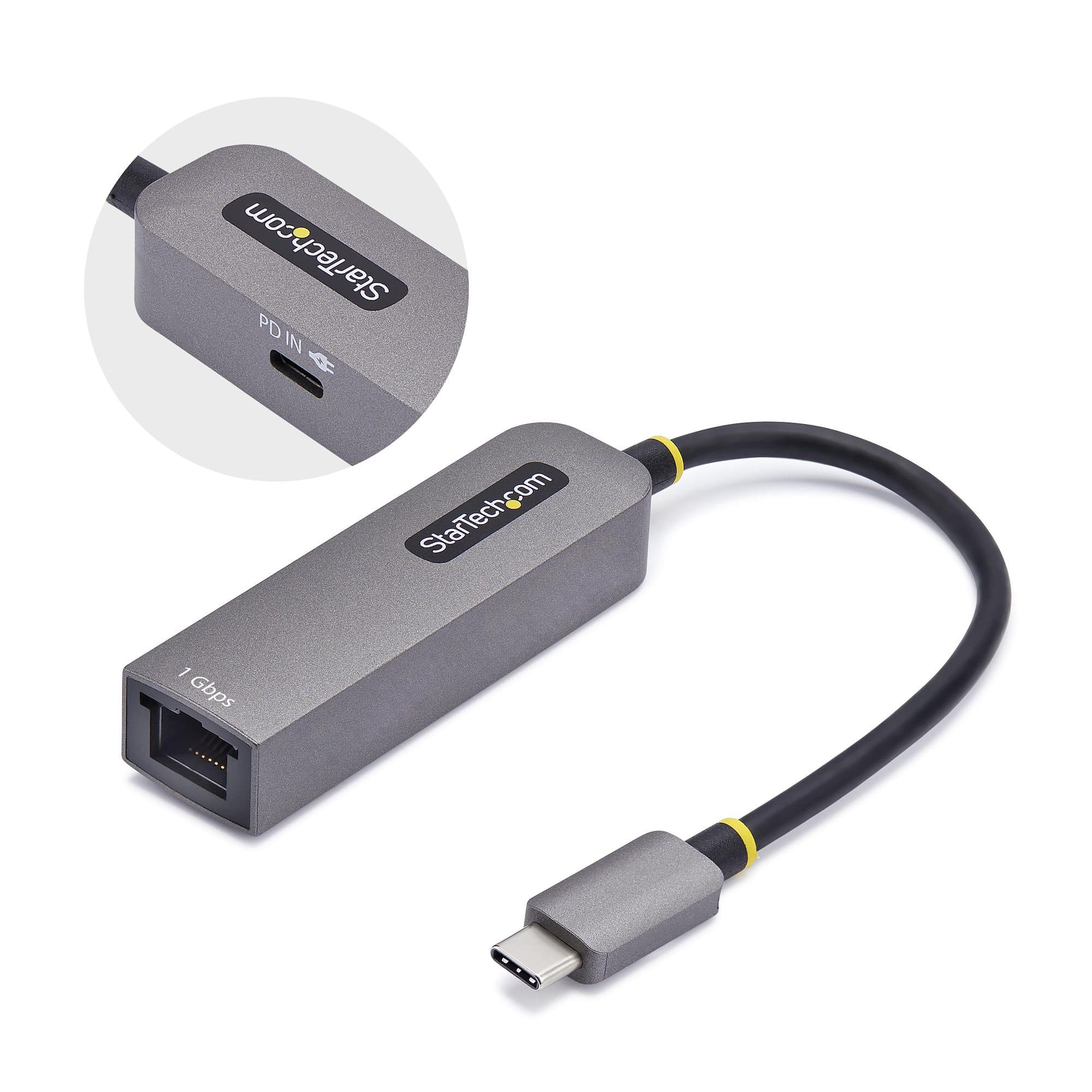 STARTECH STARTECH.COM USB-C TO ETHERNET ADAPTER, NIC, 1GBPS, 2 YR 1GPD3-USB-C-ETHERNET