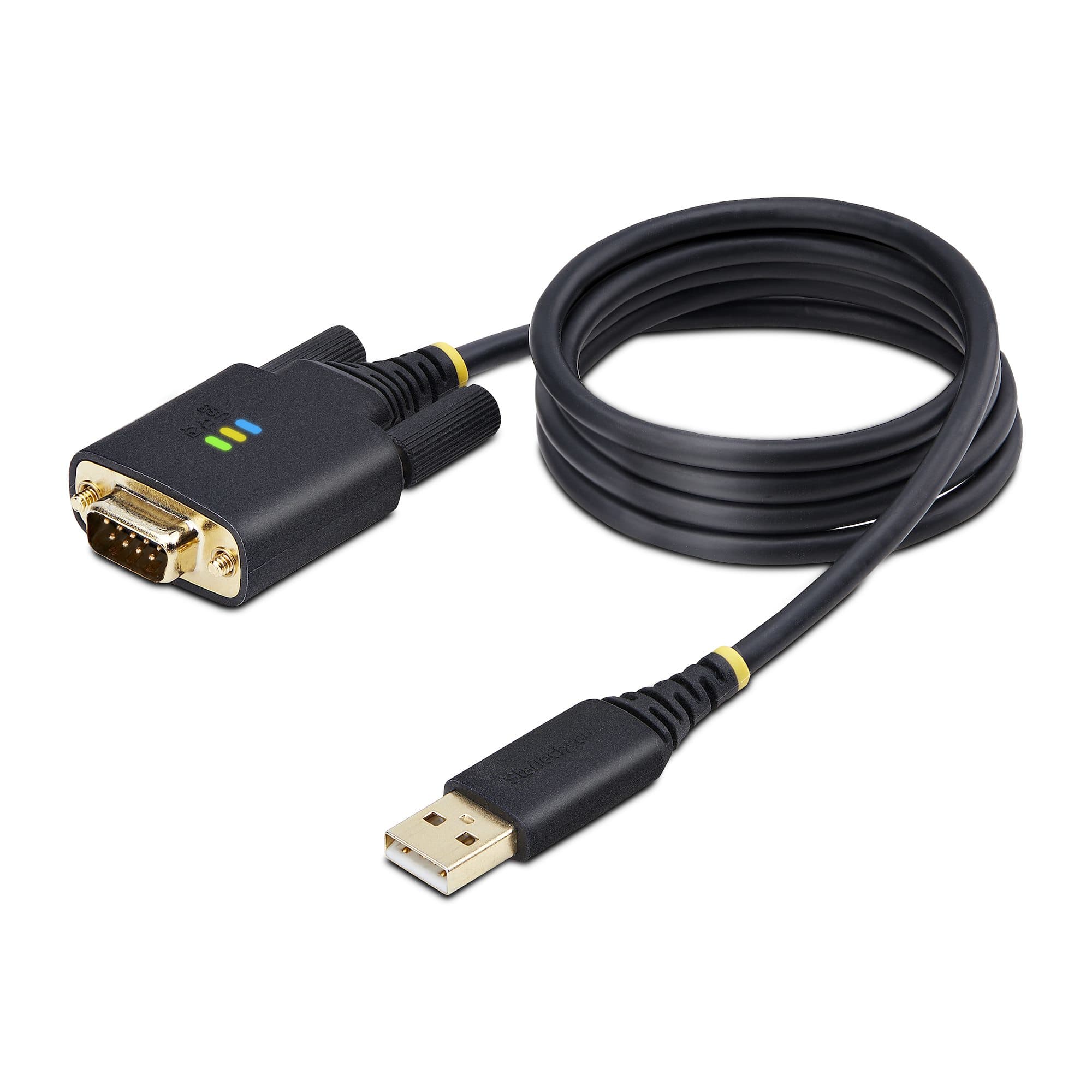STARTECH STARTECH.COM 3FT/1M USB TO SERIAL ADAPTER CABLE, COM RETENTION, FTDI, RS232 2 YR 1P3FFCB-USB-SERIAL