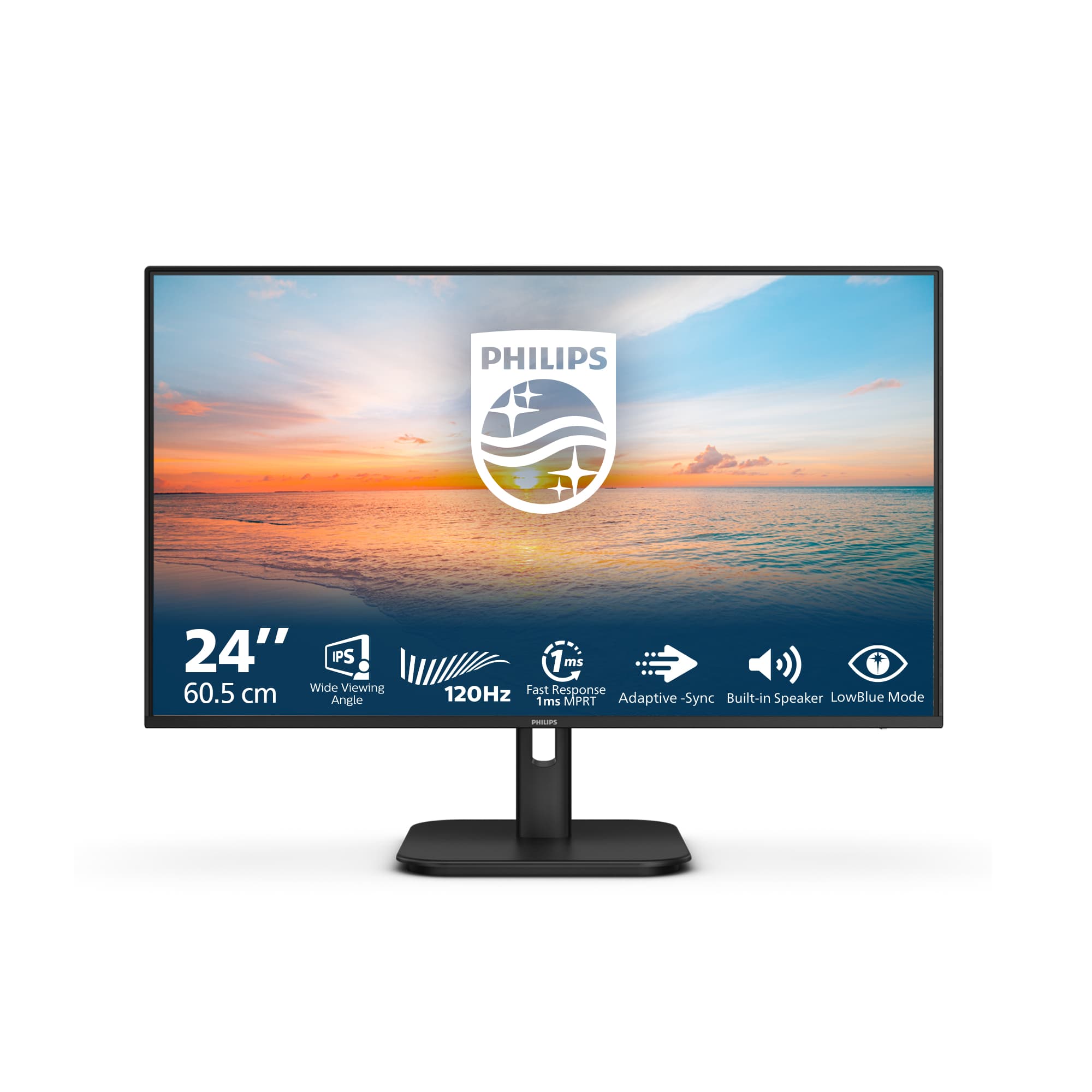 PHILIPS PHILIPS 24E1N1200A/75 24" 16:9 1080P FHD IPS LED,100HZ,MPRT 1MS,HDMI,DP,VGA,SPKR,4YR 24E1N1200A