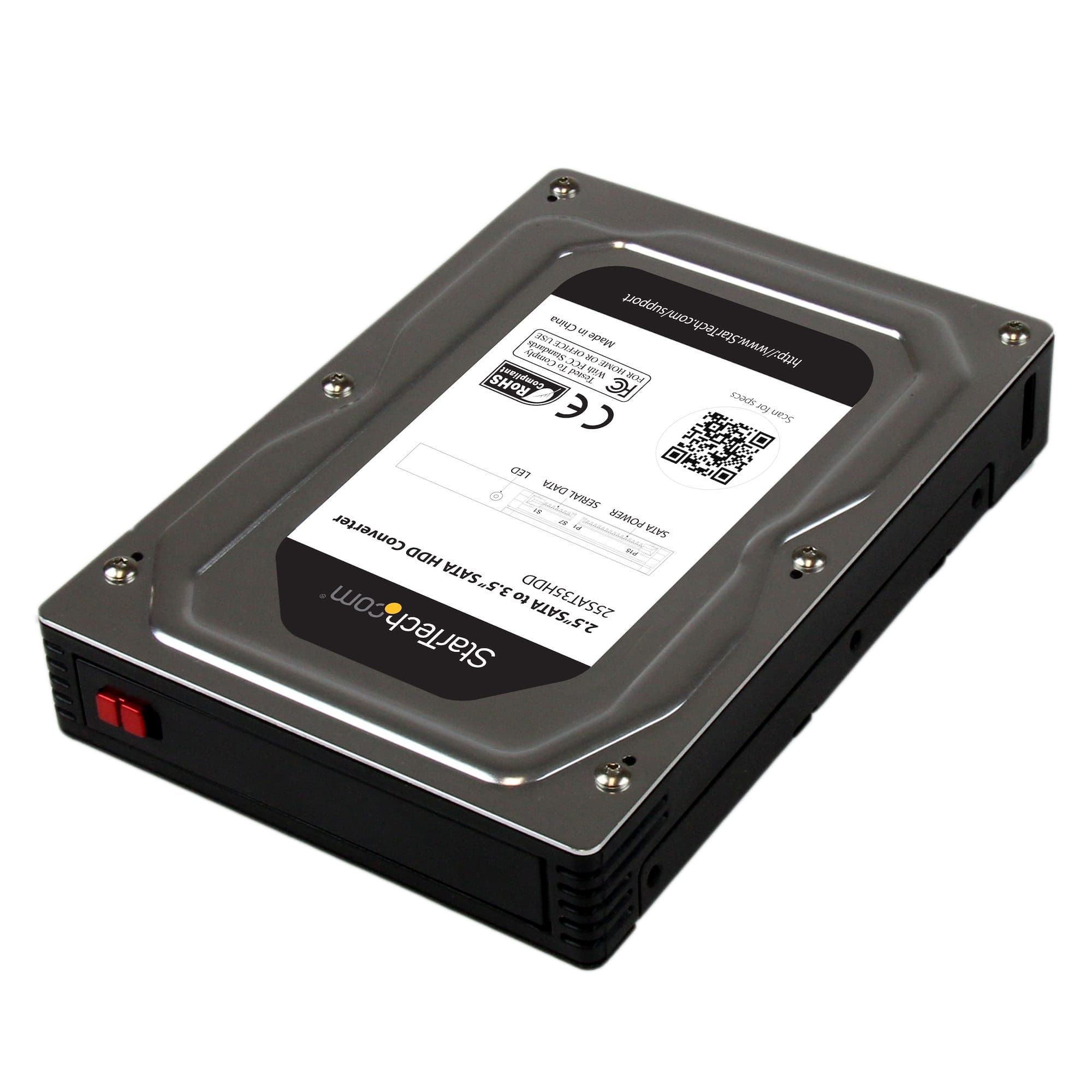 STARTECH STARTECH.COM 2.5 TO 3.5 SATA HARD DRIVE ADAPTER ENCLOSURE WITH SSD / HDD 2 YR 25SAT35HDD