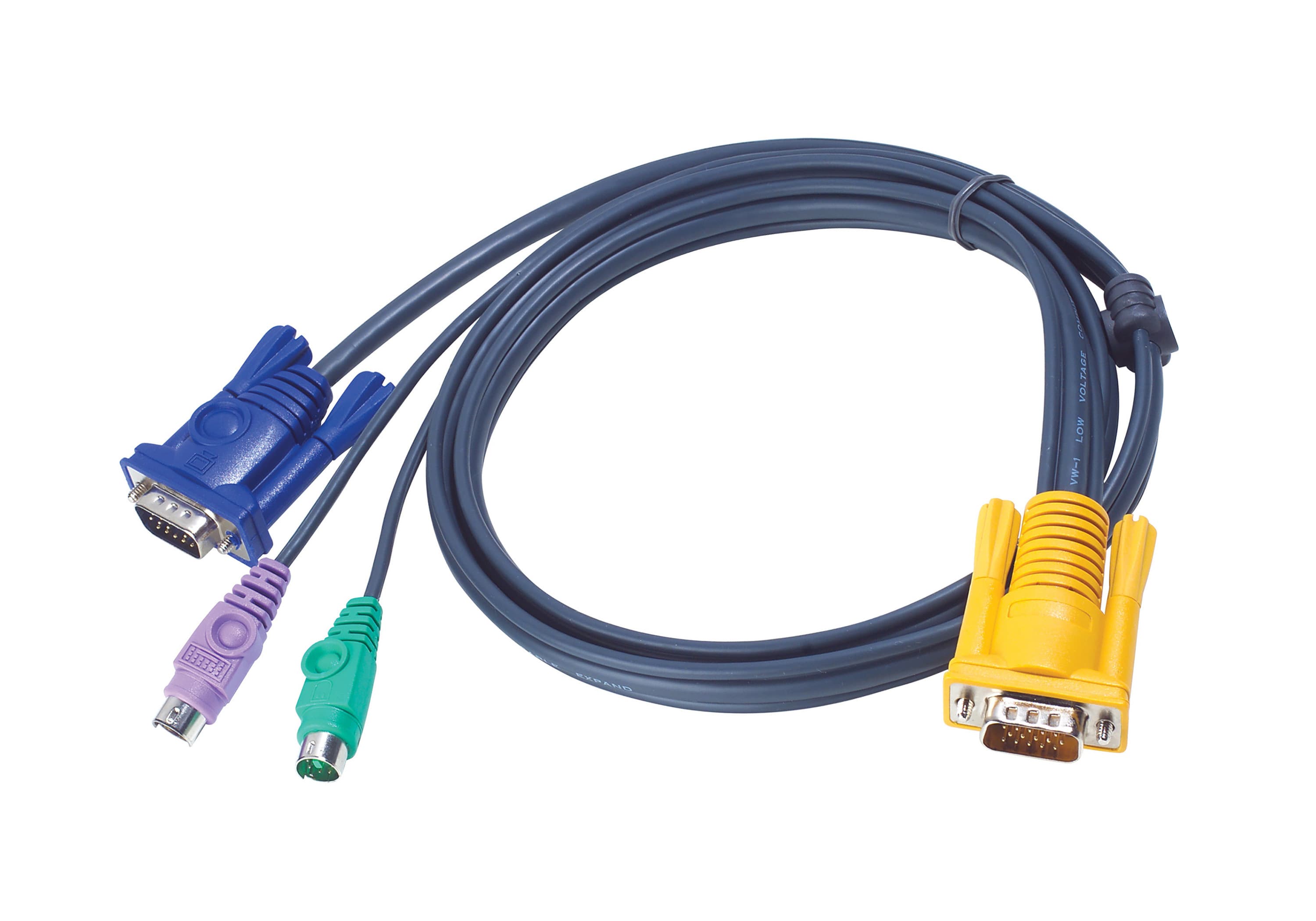 ATEN ATEN 1.8M PS/2 KVM CABLE WITH 3 IN 1 SPHD 2L-5202P