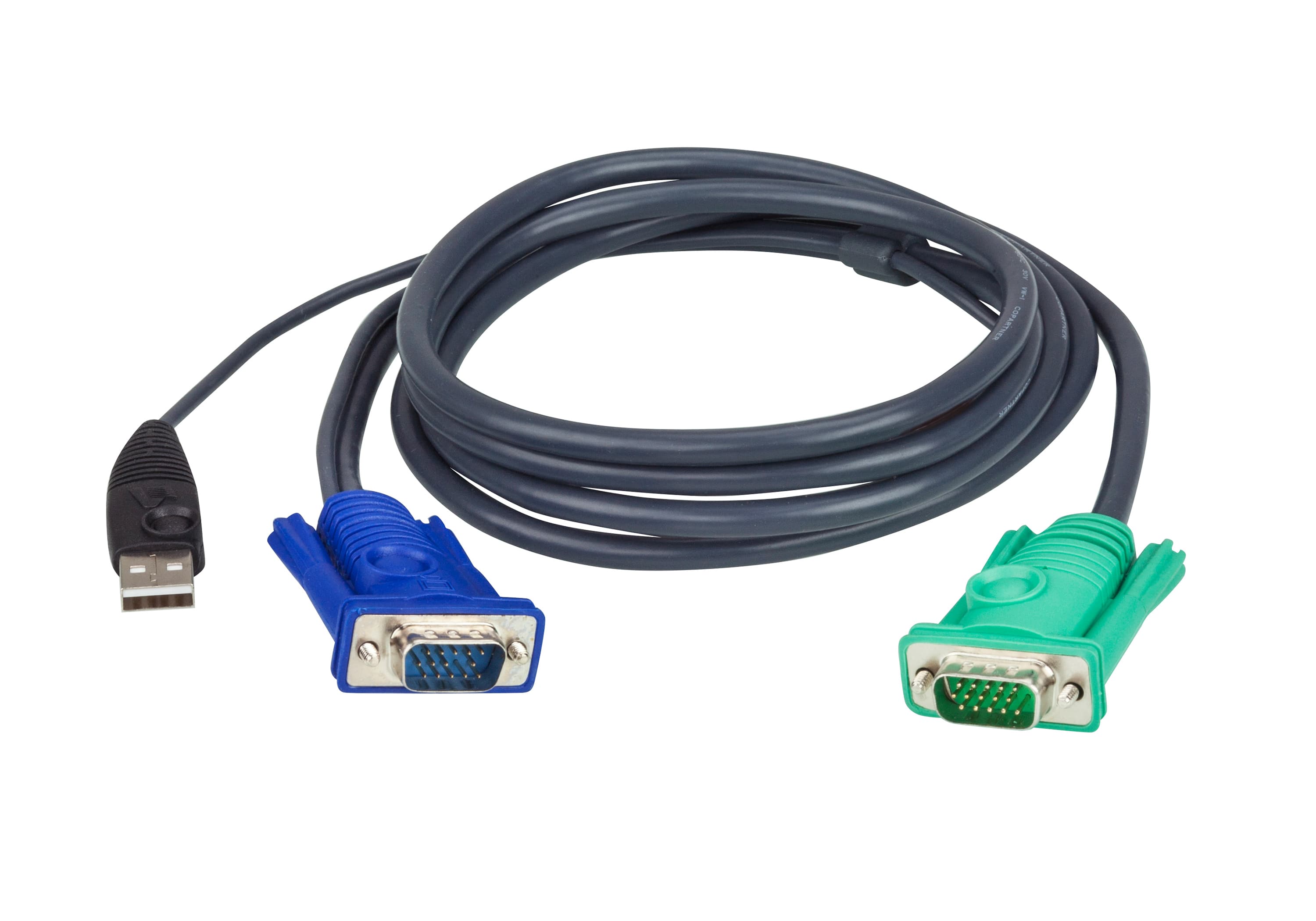 ATEN ATEN 1.8M 3IN1 VGA USB CONSOLE KVM SPLIT CABLE 2L-5202U