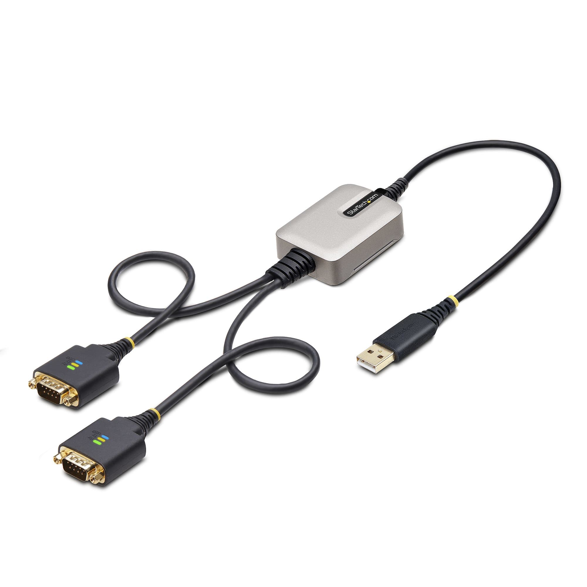 STARTECH STARTECH.COM 2FT (60CM) 2-PORT USB TO SERIAL ADAPTER CABLE, 2 YR 2P1FFC-USB-SERIAL
