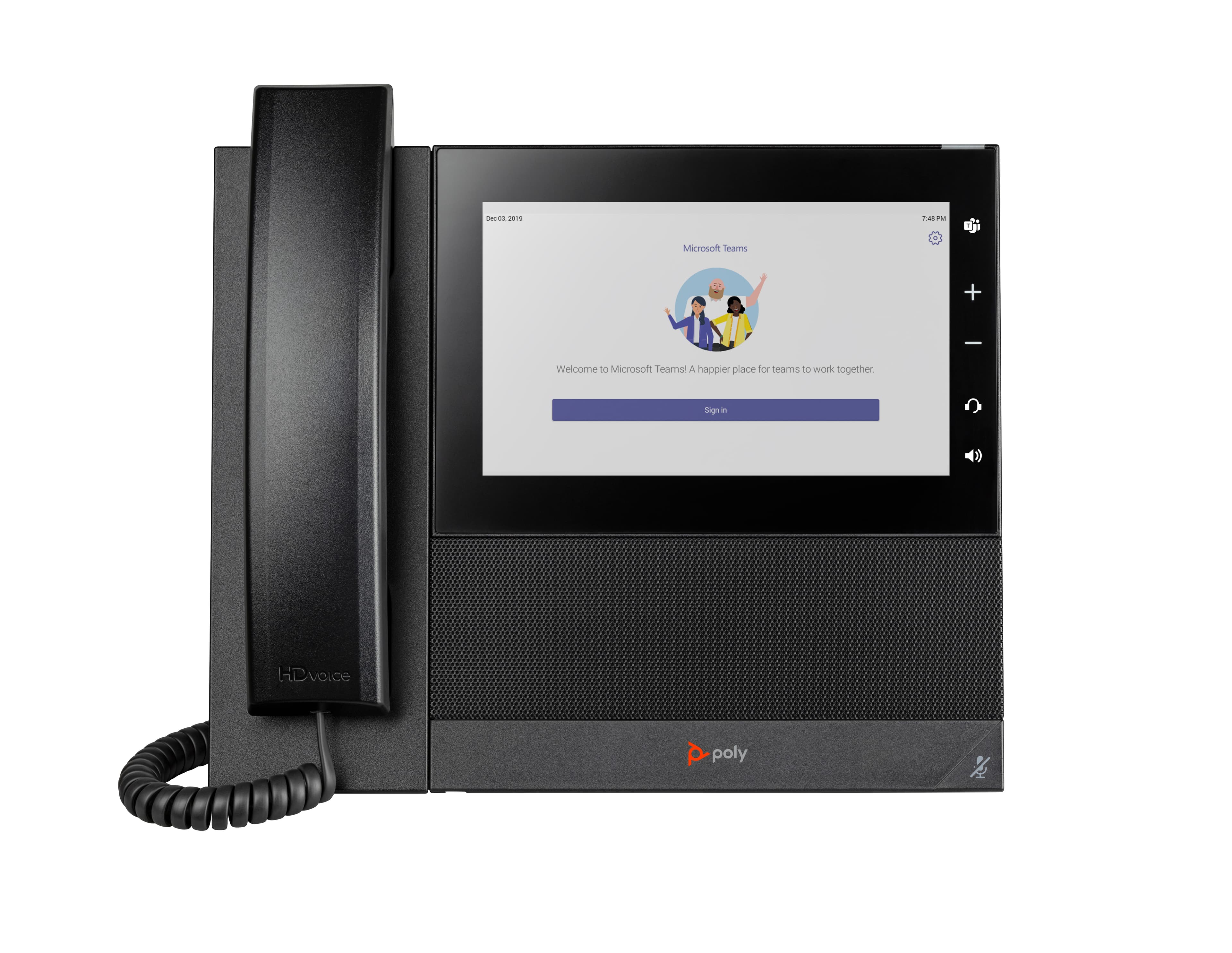 HP HP Poly CCX 600 Business Media Phone for Microsoft Teams and PoE-enabled 82Z84AA