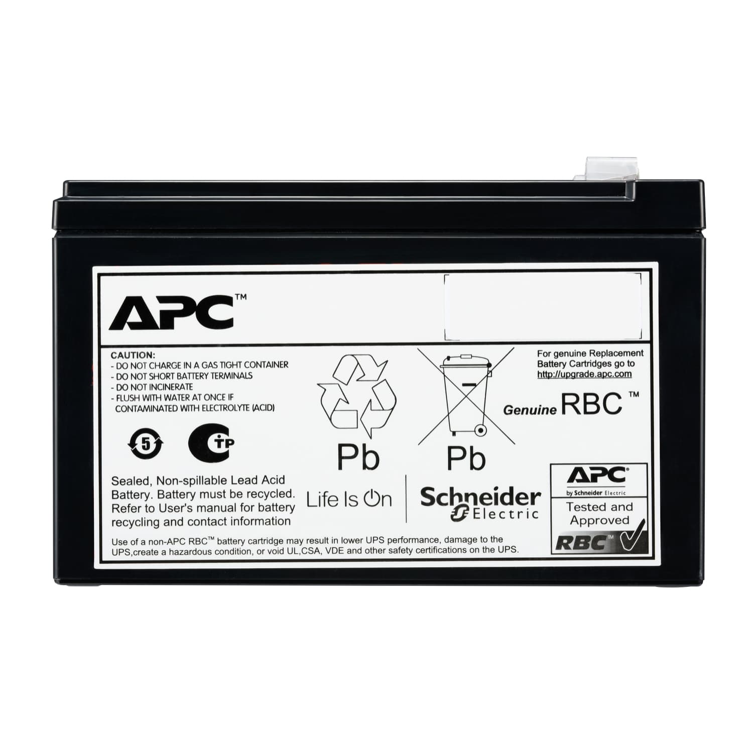 APC APC REPLACEMENT BATTERY CARTRIDGE #203. VRLA, 9AH, 24V DC, 2YR WARRANTY FOR SRV1K TWR UPS APCRBCV203