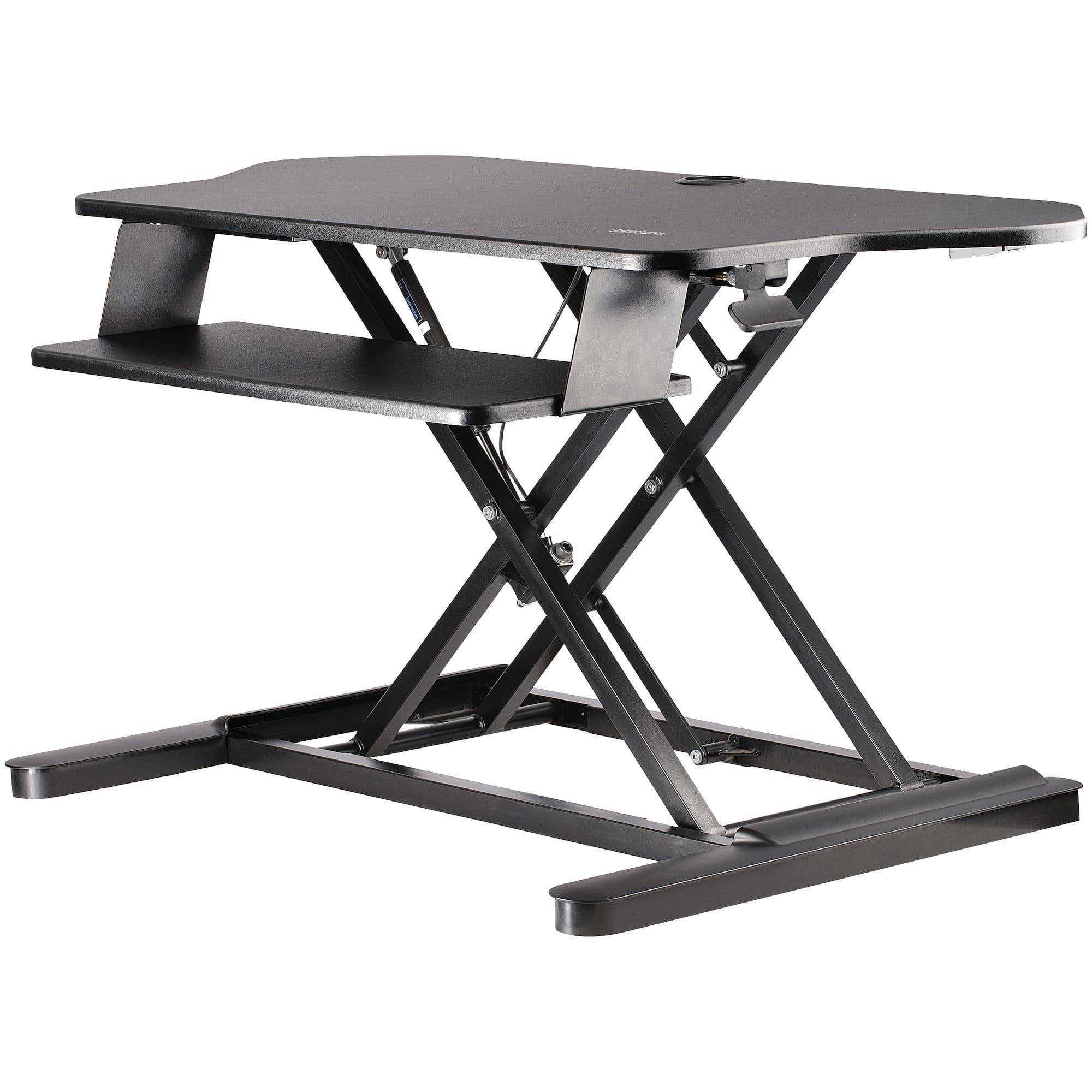 STARTECH STARTECH.COM CORNER SIT STAND DESK CONVERTER - KEYBOARD TRAY - ASSEMBLED, 2 YR ARMSTSCORNR
