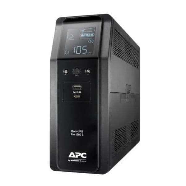 APC APC BACK UPS PRO BR 1200VA, SINEWAVE,8 OUTLETS, AVR, LCD INTERFACE BR1200SI