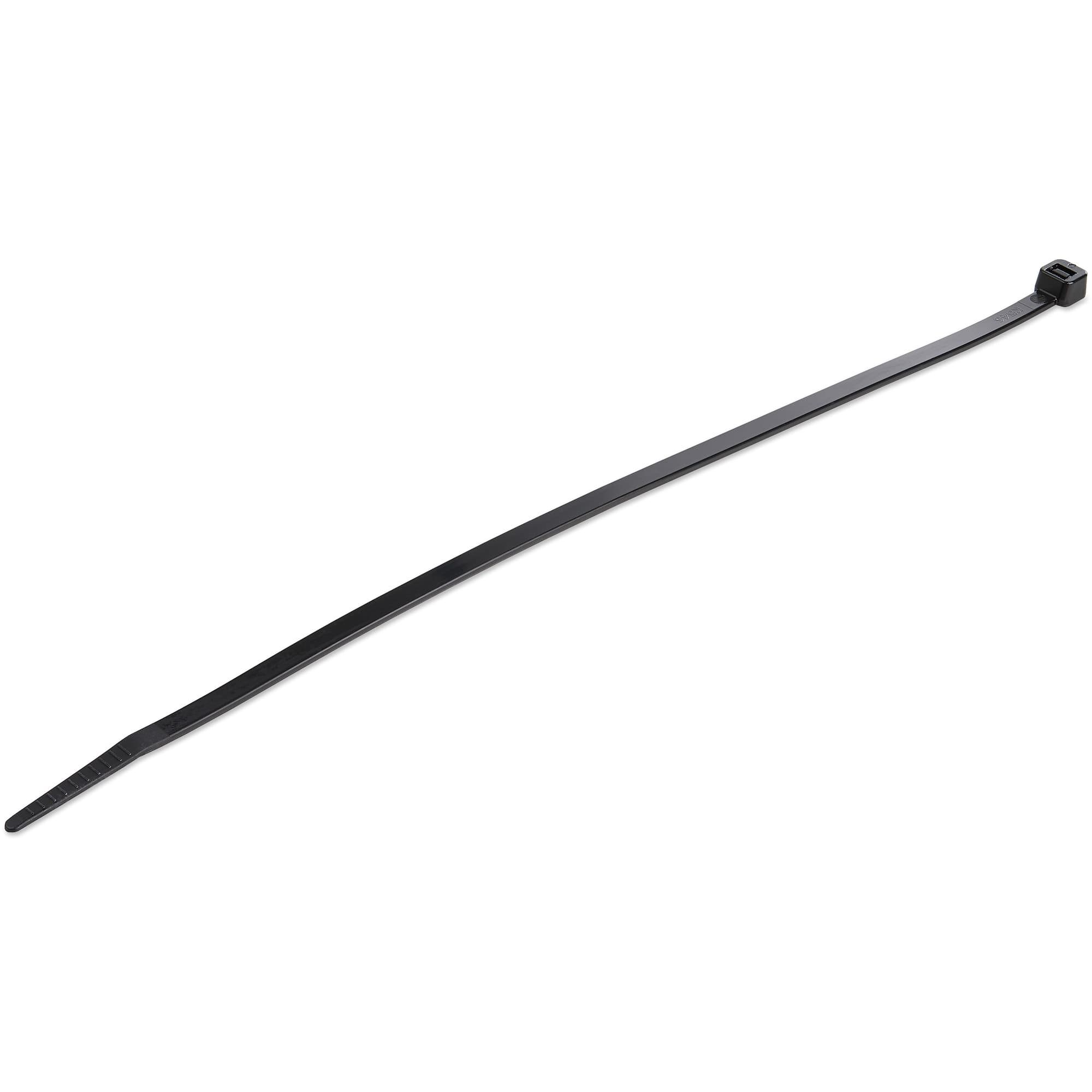 STARTECH STARTECH.COM 100 PACK 25CM BLACK CABLE TIES, 2 YR CBMZT10B