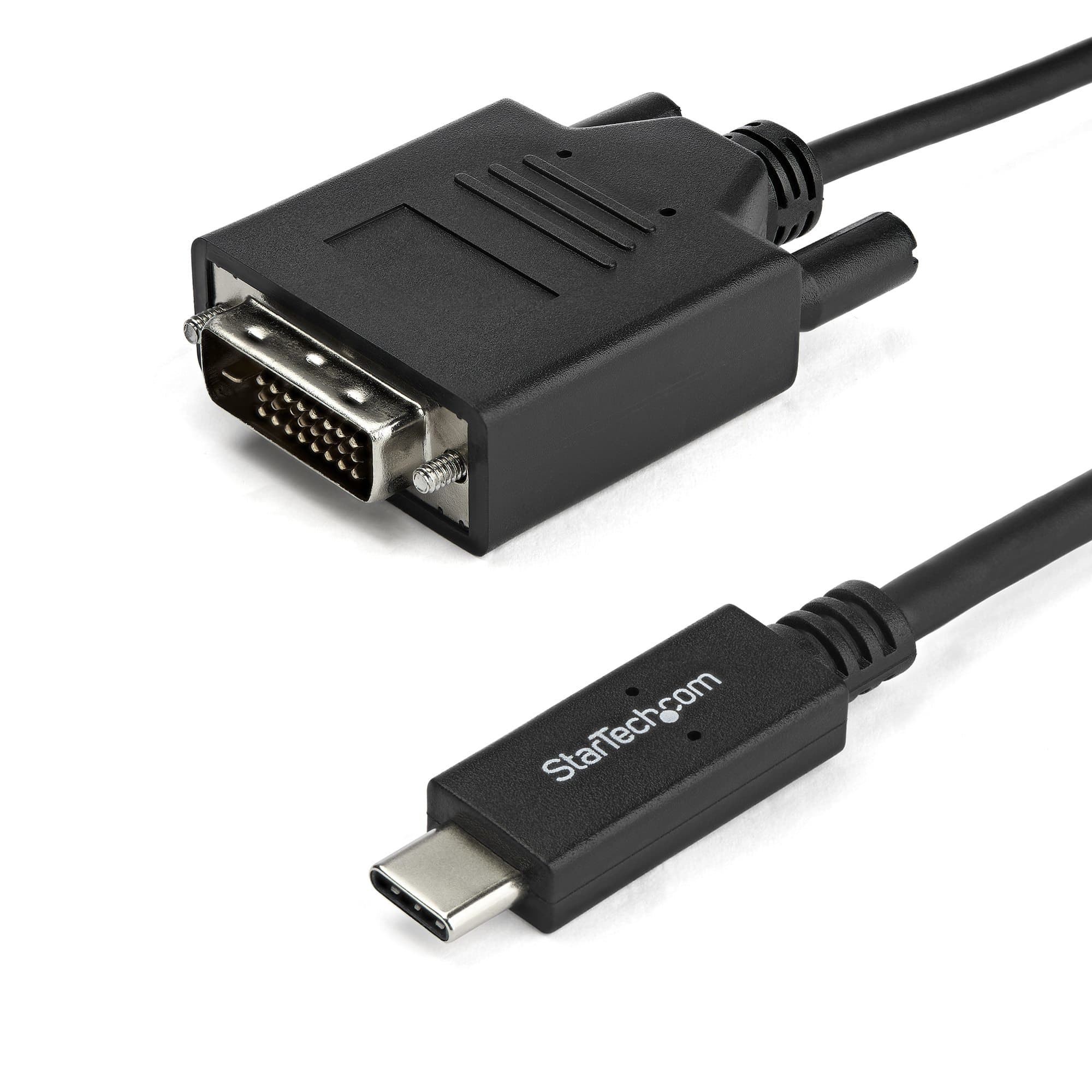 STARTECH STARTECH.COM 3FT (1M) USB-C TO DVI CABLE - USB TYPE-C TO DVI ADAPTER CABLE 3 YR CDP2DVIMM1MB