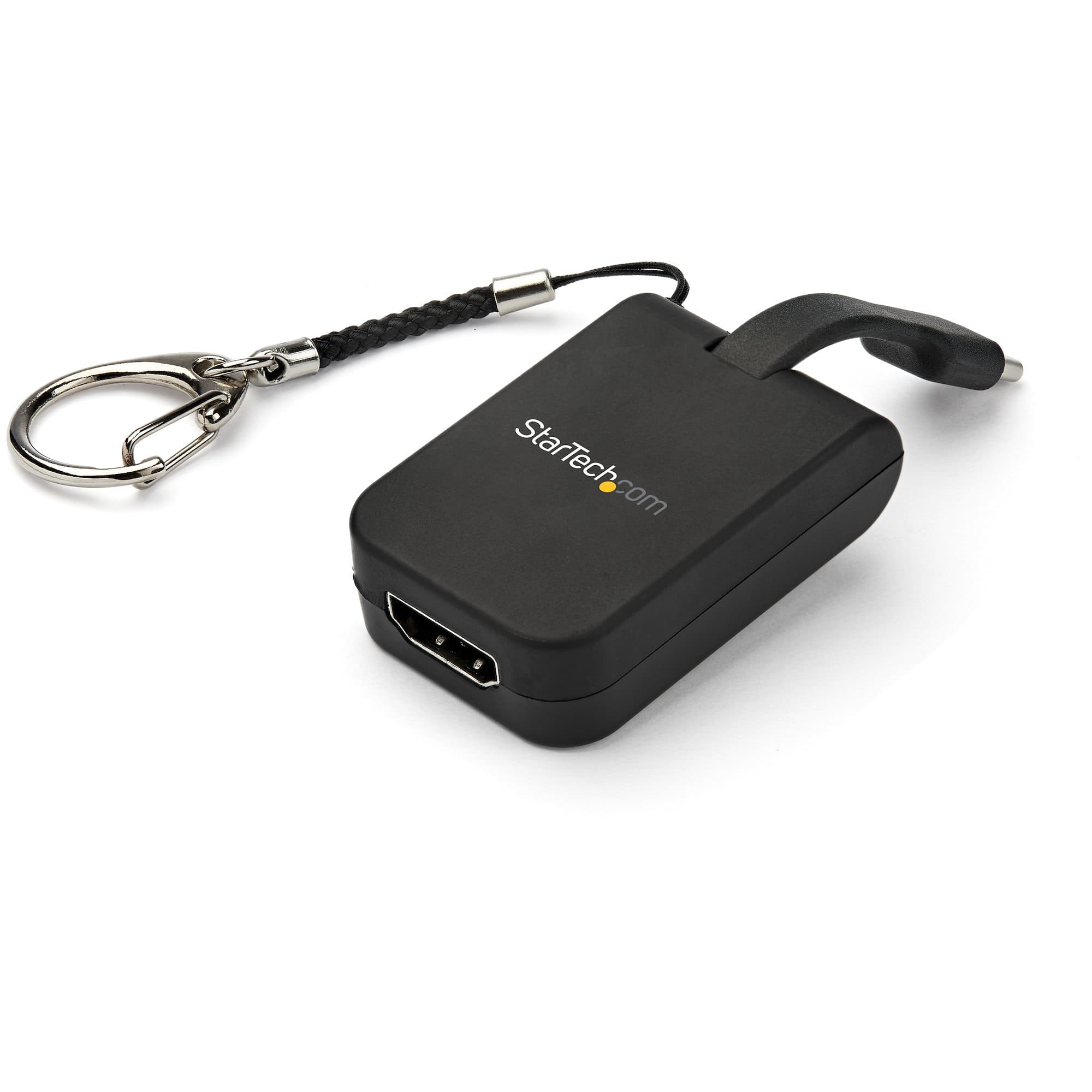 STARTECH STARTECH.COM PORTABLE USB C TO HDMI ADAPTER WITH QUICK-CONNECT KEYCHAIN, 3 YR CDP2HDFC