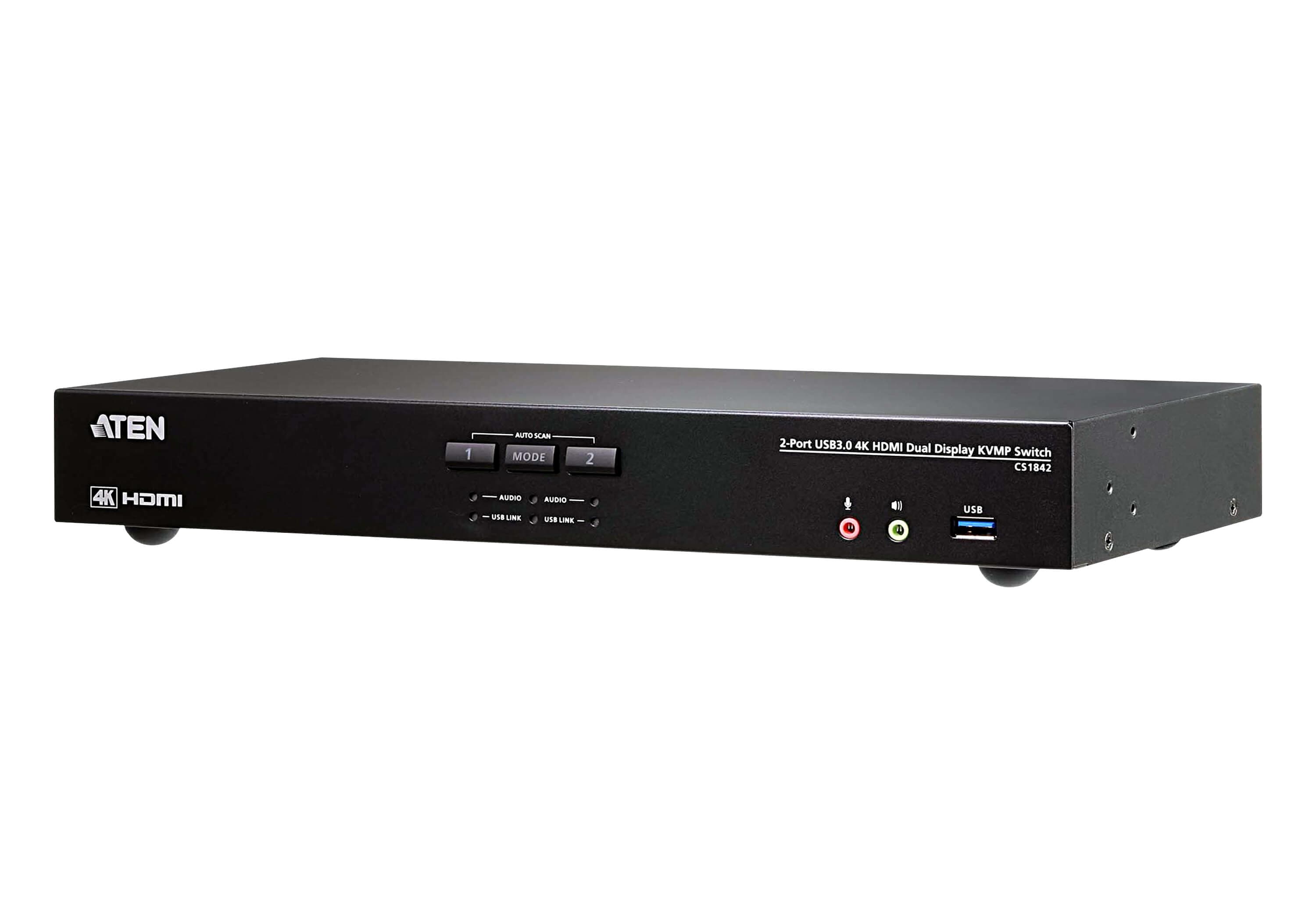ATEN ATEN 2 PORT USB 3.0 4K 60HZ DUAL HDMI KVMP SWITCH CS1842-AT-U