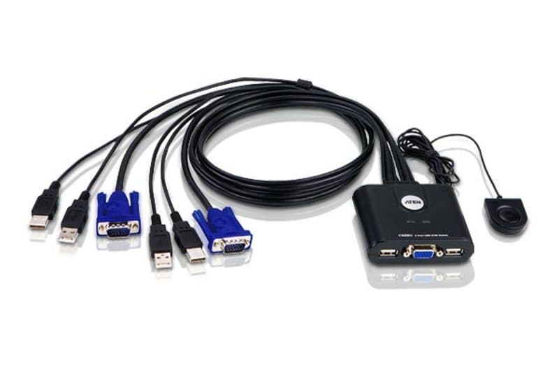ATEN ATEN 2 PORT USB VGA CABLE KVM SWITCH CS22U-AT