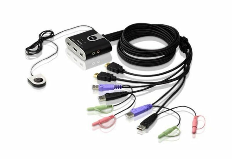 ATEN ATEN 2 PORT USB HDMI CABLE KVM SWTCH CS692-AT