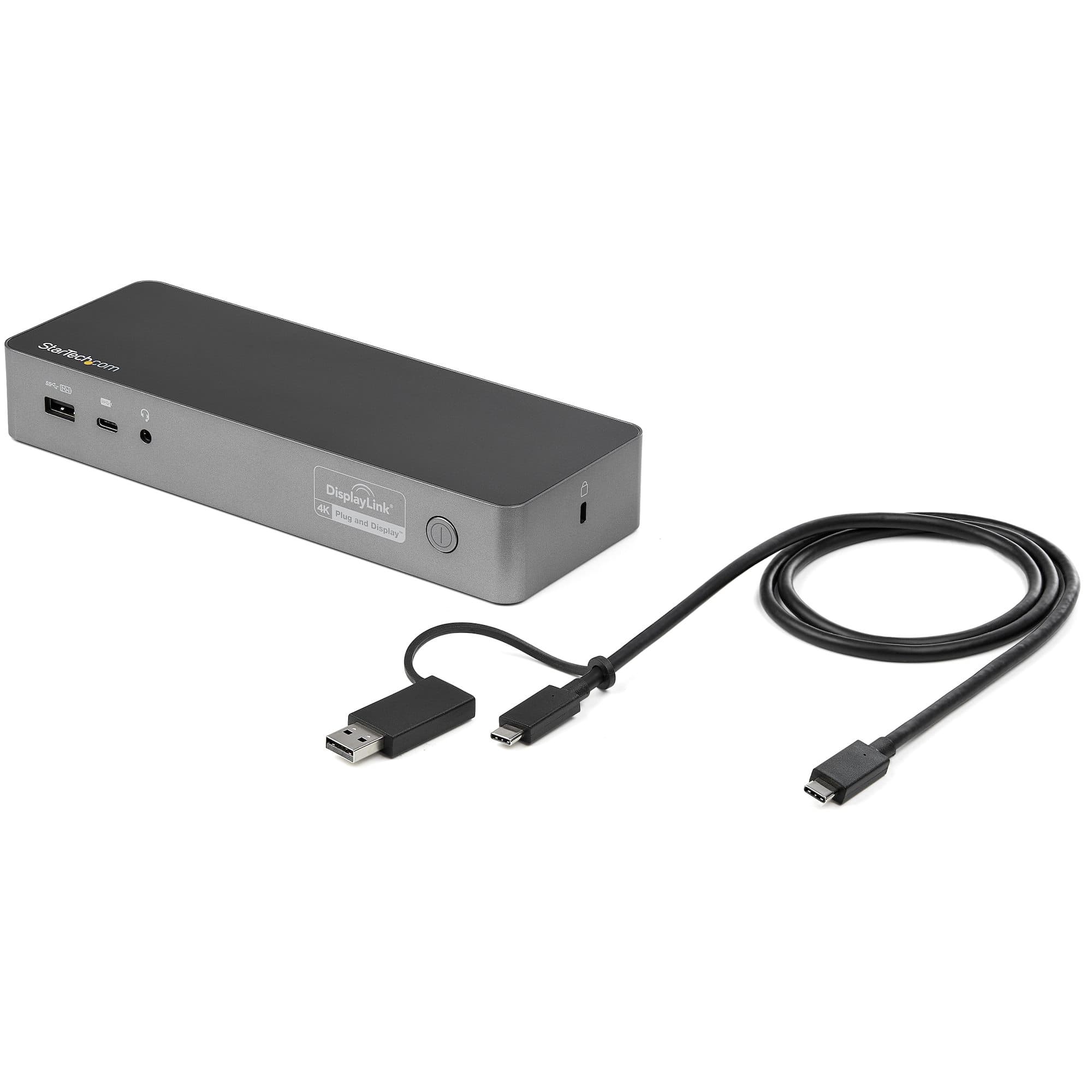 STARTECH STARTECH.COM USB-A & USB-C HYBRID DOCK DUAL 4K 60HZ HDMI/DISPLAYPORT 60W PD 3 YR DK30C2DPPD