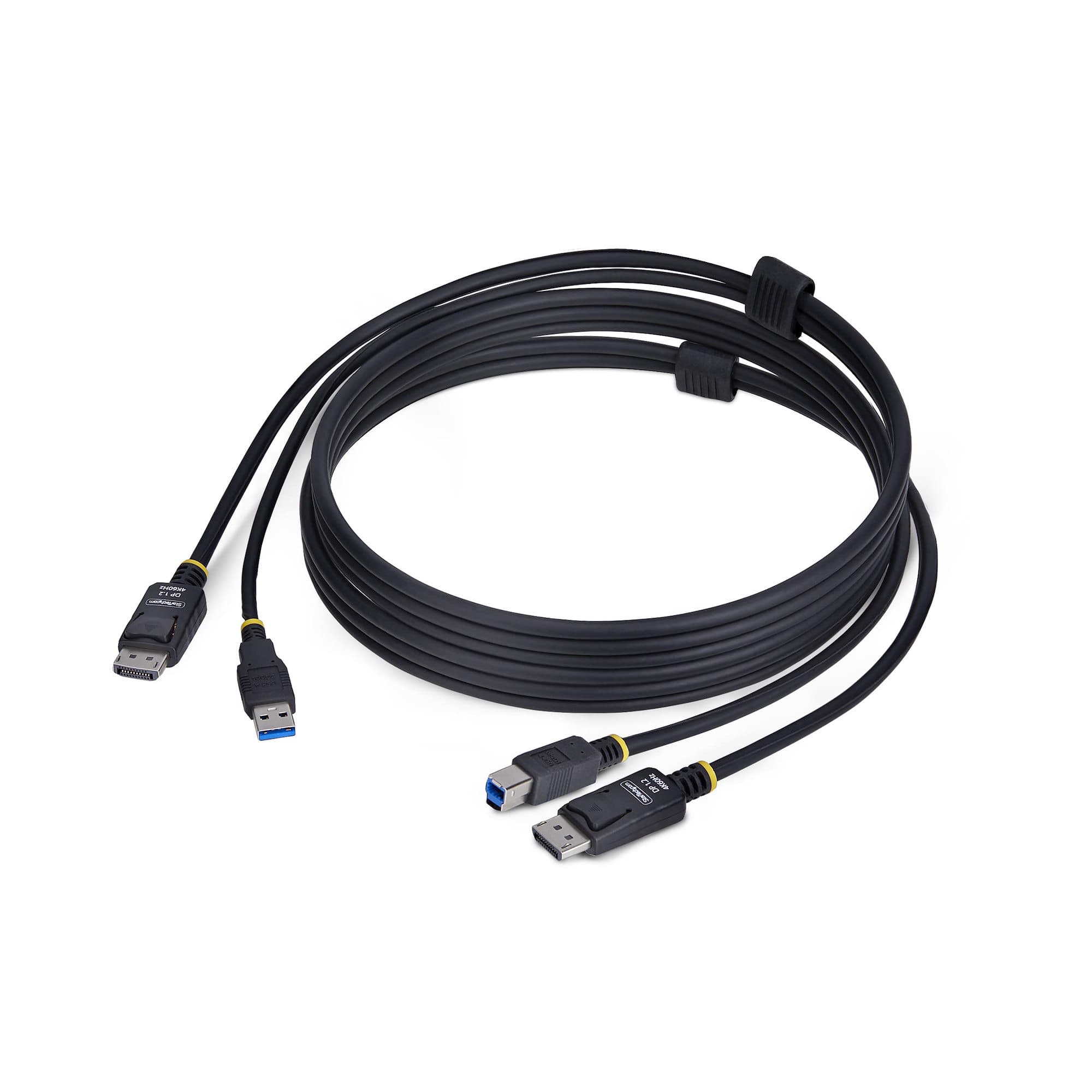 STARTECH STARTECH.COM 6FT (1.8M) DISPLAYPORT AND USB 5GBPS KVM CABLE, 2 YR DU1226-KVM-CABLE