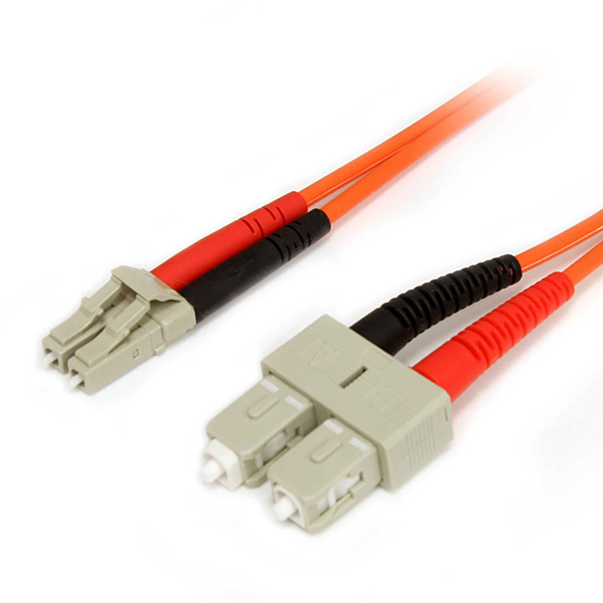 STARTECH STARTECH.COM 1M FIBER OPTIC CABLE - MULTIMODE DUPLEX 62.5/125 LSZH, LC/SC, LTW FIBLCSC1