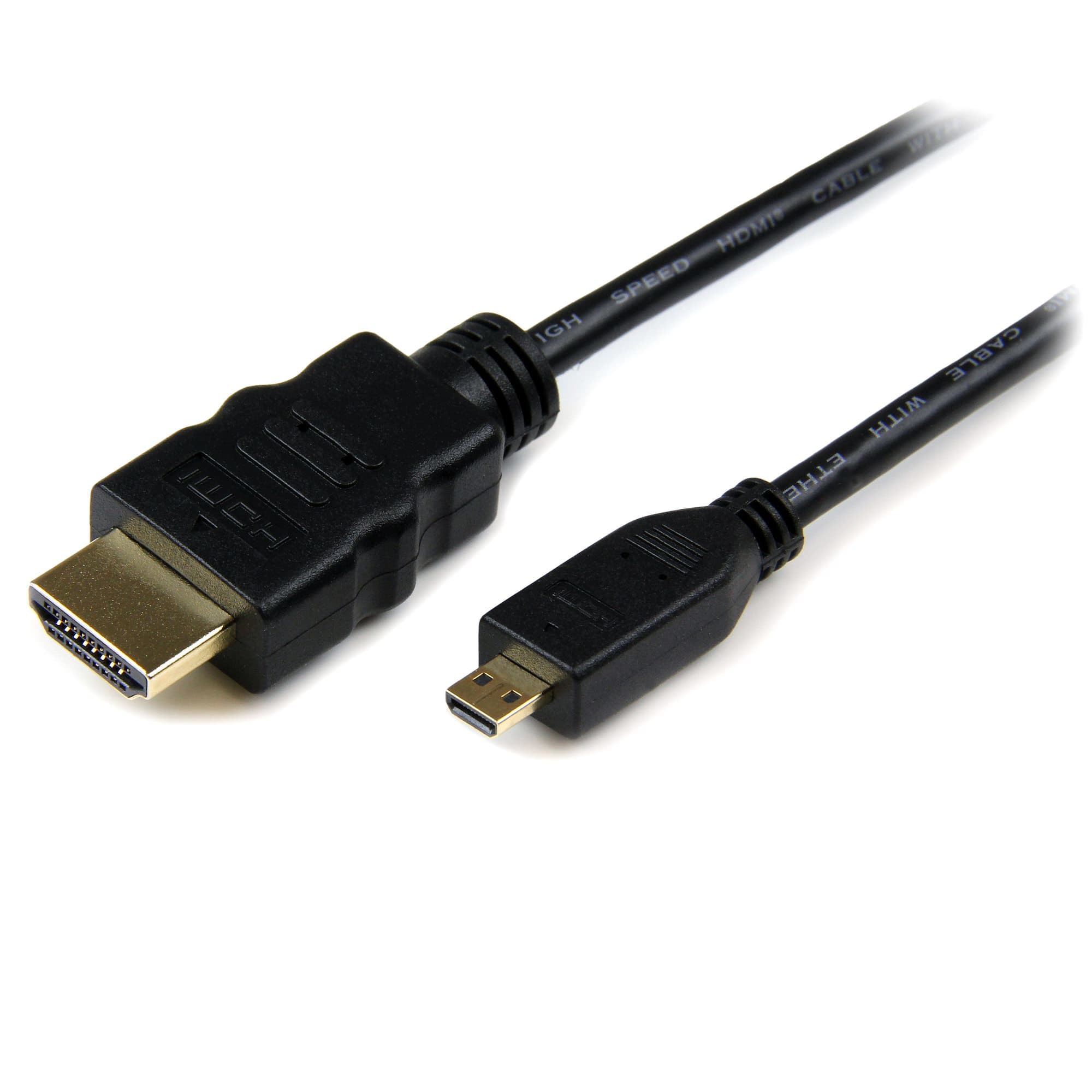 STARTECH STARTECH.COM 2M MICRO HDMI TO HDMI CABLE WITH ETHERNET - 4K - ADAPTER CABLE LTW HDADMM2M