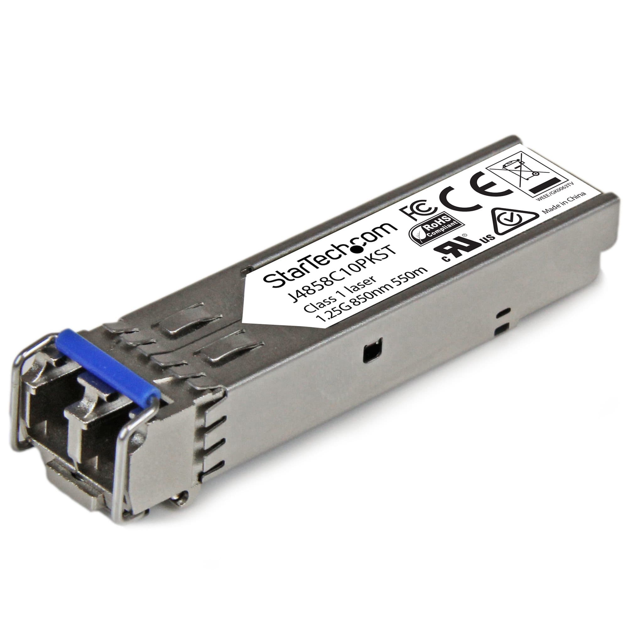 STARTECH STARTECH.COM HP J4859C COMPATIBLE SFP FIBER MODULE - 1000BASE-LX - LIFETIME WARRANTY J4859C10PKST