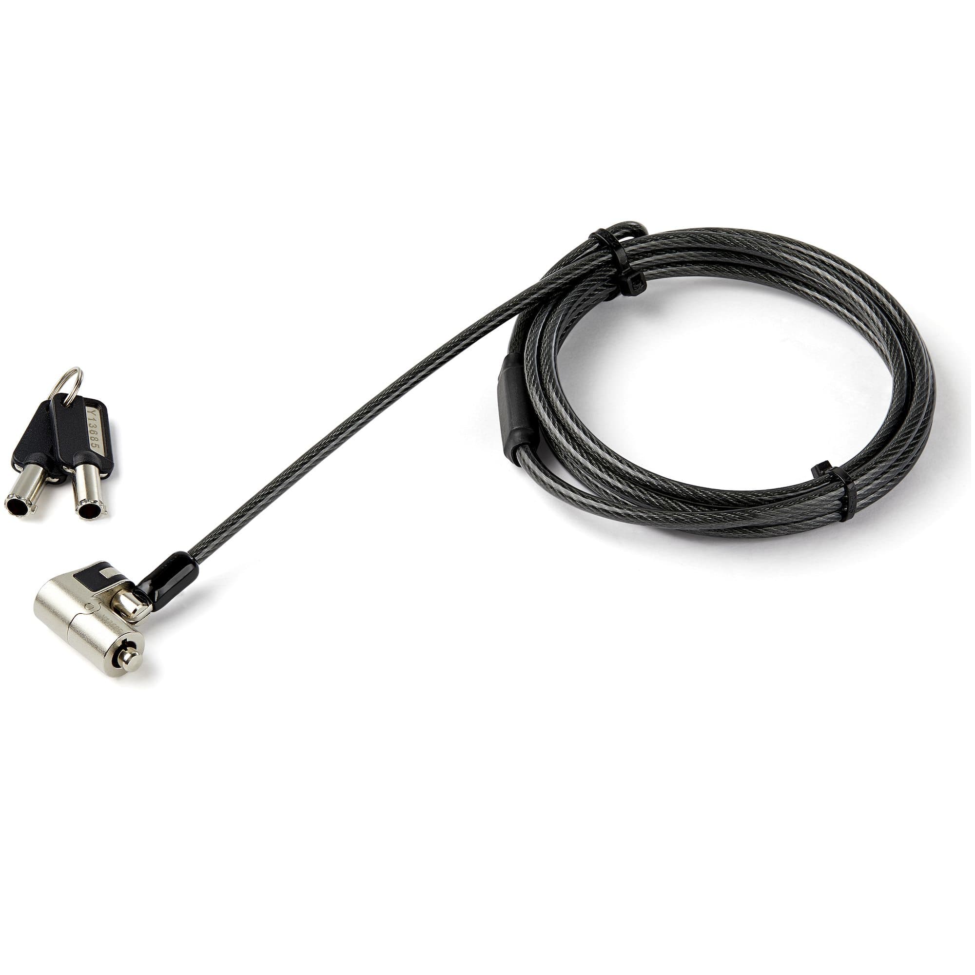 STARTECH STARTECH.COM UNIVERSAL LAPTOP CABLE LOCK KEYED - K-SLOT/NANO/WEDGE COMPUTER 2 YR LTULOCKKEY