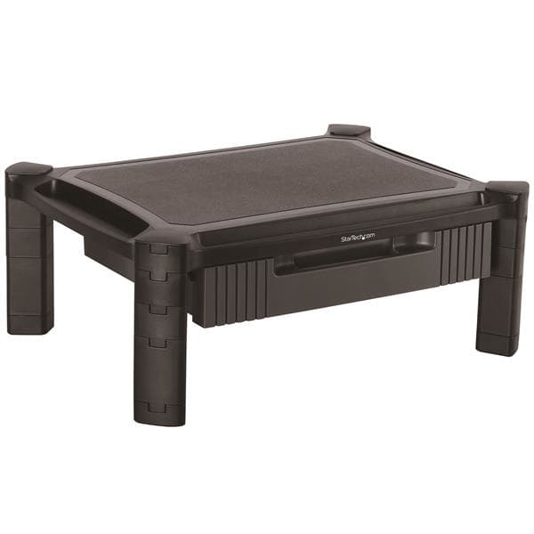 STARTECH STARTECH.COM COMPUTER MONITOR RISER STAND WITH DRAWER - HEIGHT ADJUSTABLE 5 YR MONSTADJD