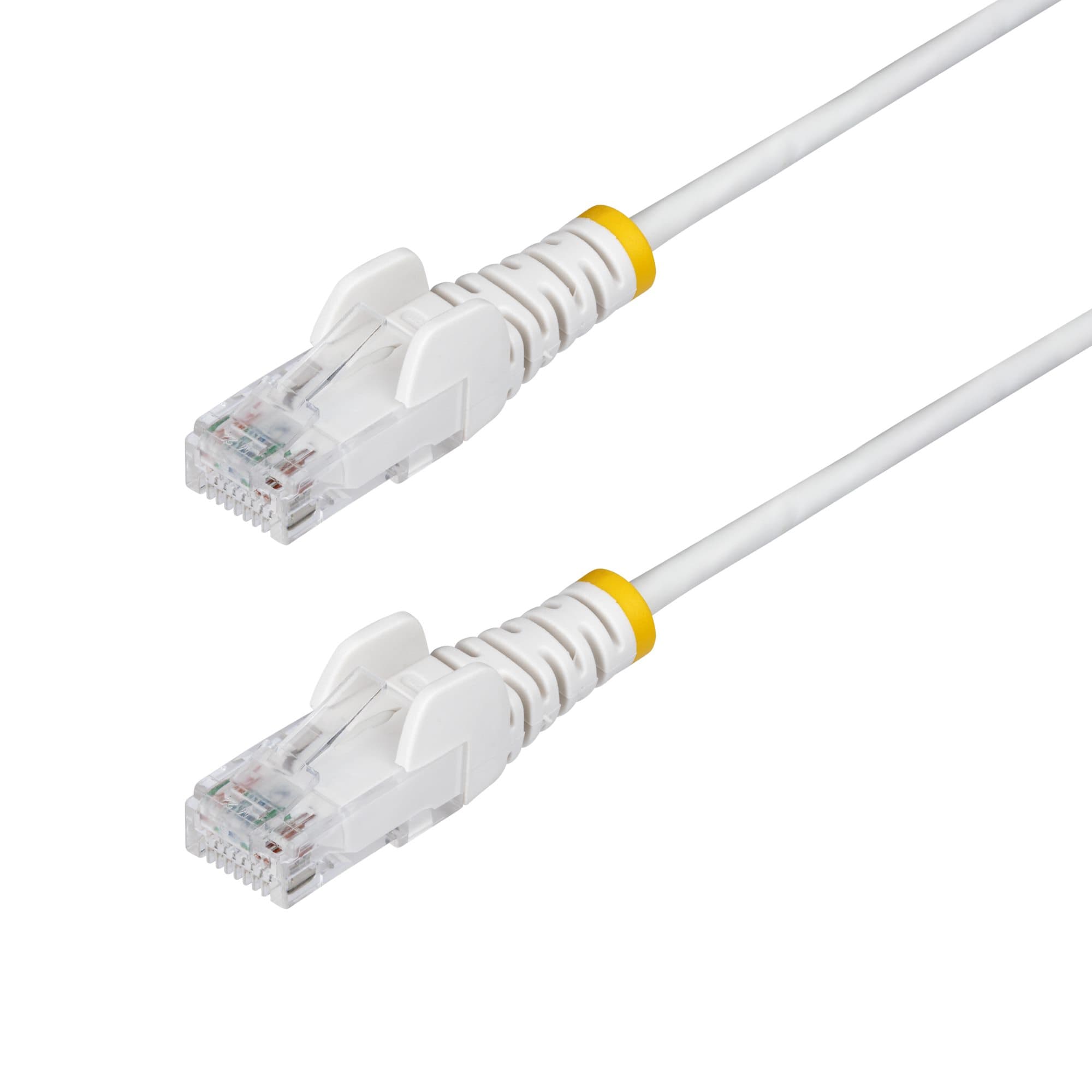 STARTECH STARTECH.COM 15M WHITE SLIM CAT6 ETHERNET CABLE, SNAGLESS, 28AWG, LSZH, LTW N6PAT15MWHS