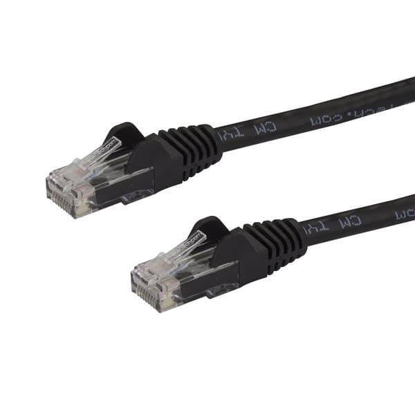 STARTECH STARTECH.COM CAT6 ETHERNET CABLE 1.5M BLACK 650MHZ 100W SNAGLESS PATCH CORD LTW N6PATC150CMBK