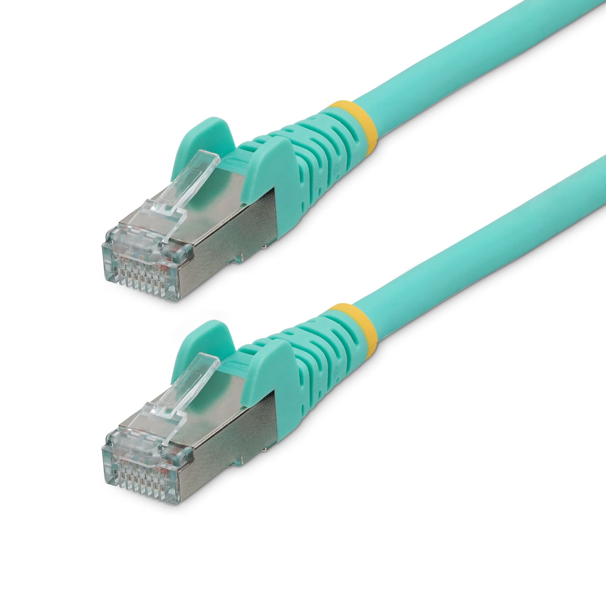 STARTECH STARTECH.COM 10M LSZH CAT6A ETHERNET CABLE - 10GBE S/FTP 100W POE AQUA LTW NLAQ-10M-CAT6A-PATCH