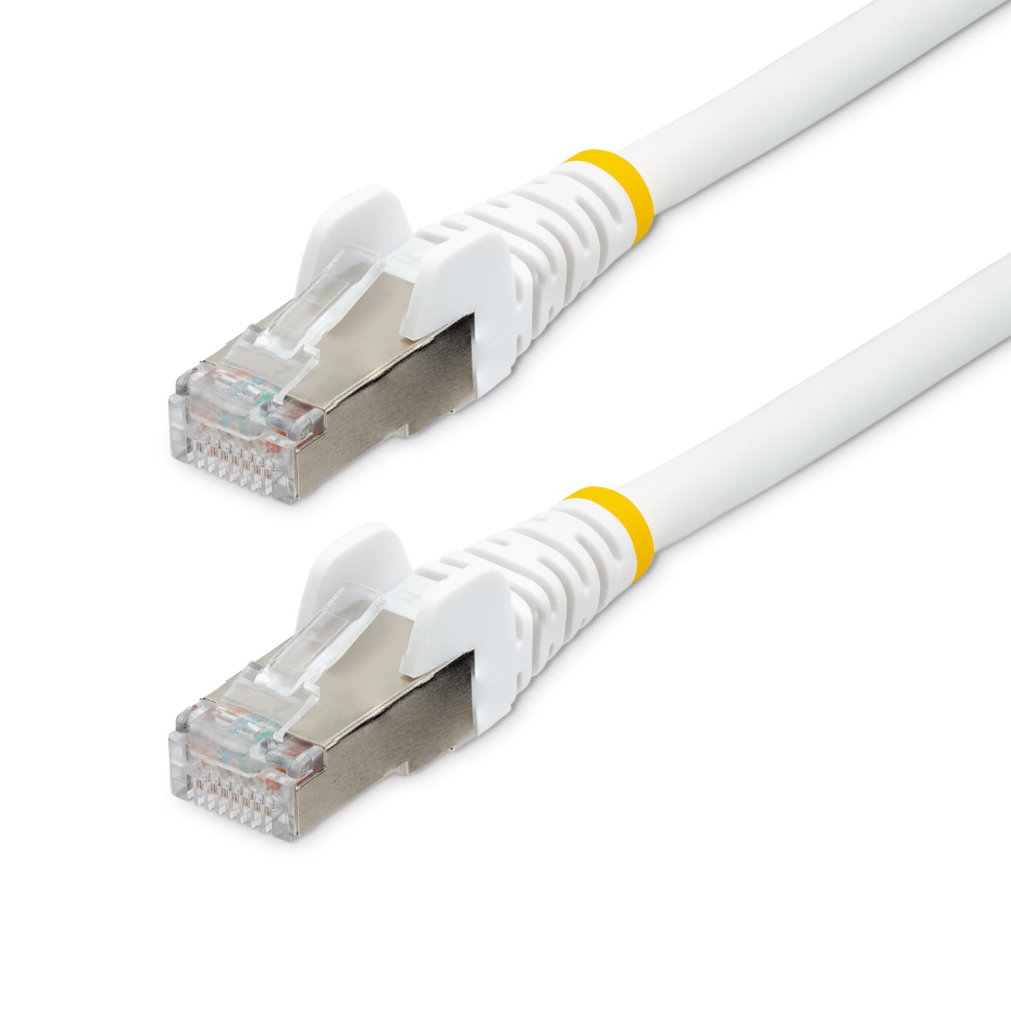 STARTECH STARTECH.COM 1.5M LSZH CAT6A ETHERNET CABLE - 10GBE S/FTP 100W POE WHITE LTW NLWH-150-CAT6A-PATCH