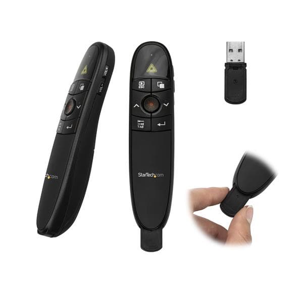STARTECH STARTECH.COM WIRELESS PRESENTATION REMOTE WITH RED LASER POINTER - 90 FT., 2 YR PRESREMOTE
