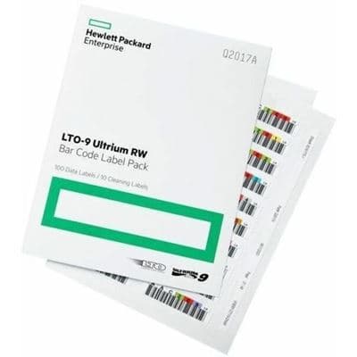 HPE HPE LTO-9 RW Bar Code Label Pack - Promo End 8/05/2026 Q2017A