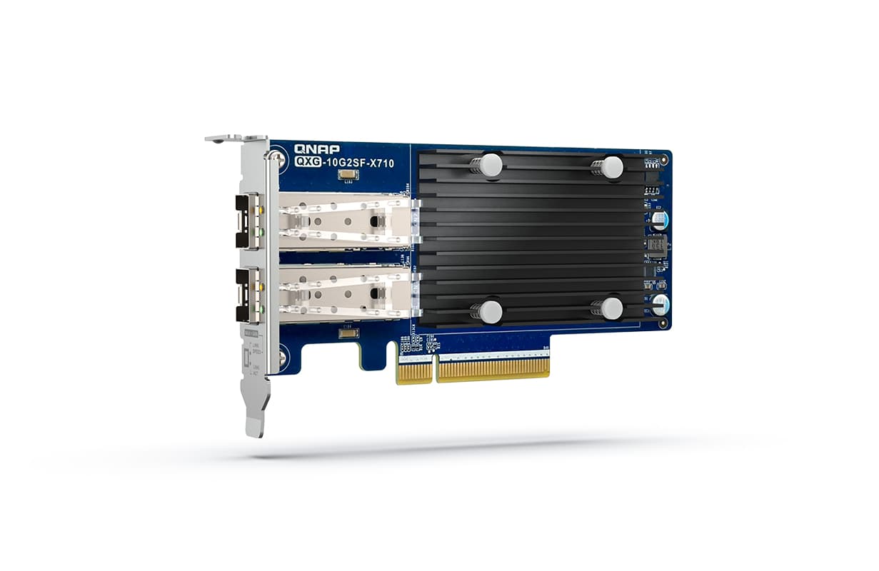 QNAP QNAP DUAL-PORT SFP+ 10GBE NETWORK EXPANSION CARD; LOW-PROFILE; PCIE GEN3 X8 QXG-10G2SF-X710