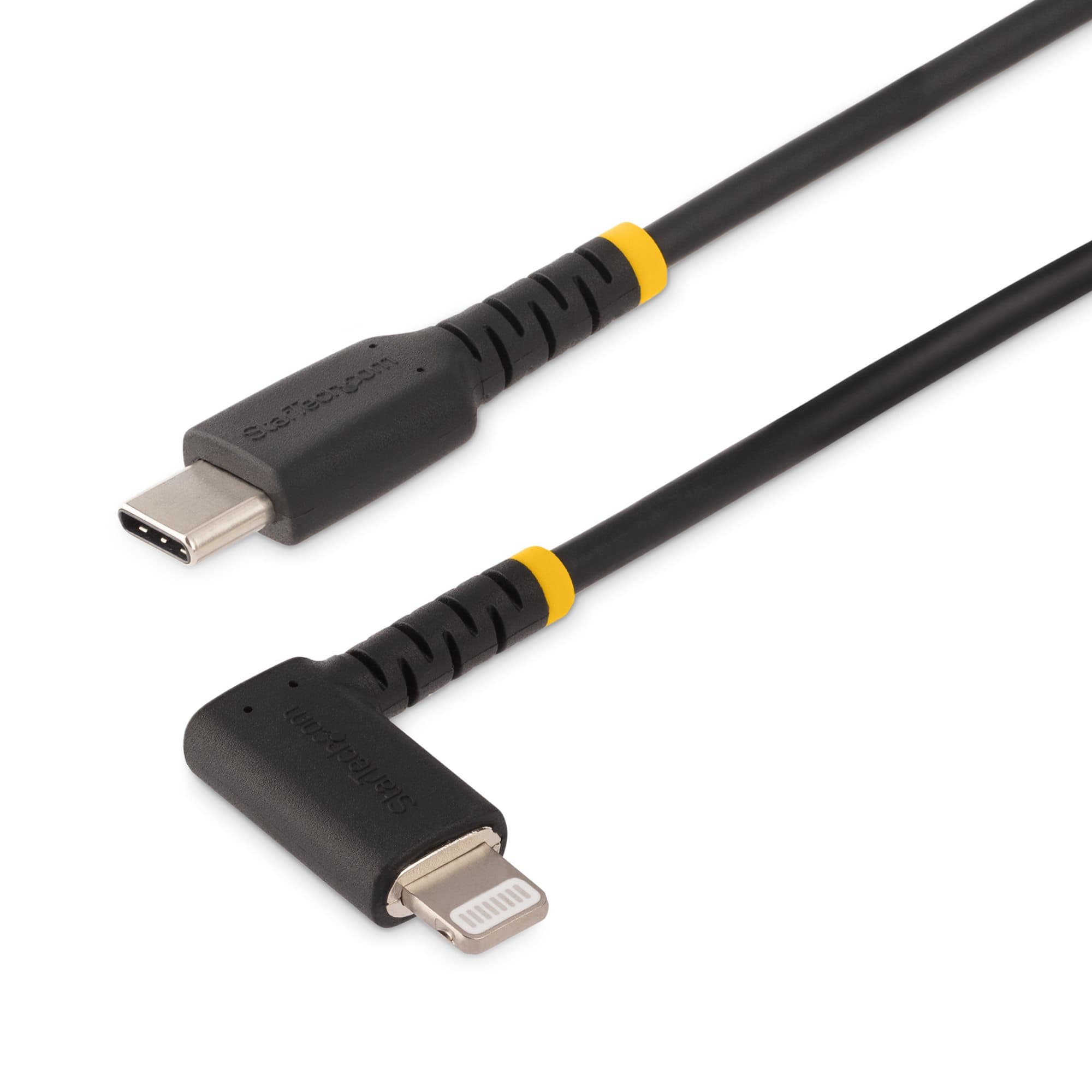 STARTECH STARTECH.COM 6FT (2M) DURABLE USB-C TO LIGHTNING CABLE, RIGHT-ANGLED 2 YR RUSB2CLTMM2MR